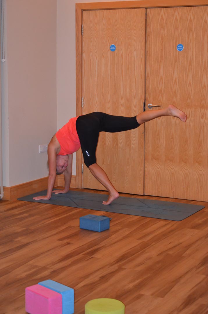 Yoga Refine & Play workshop student handstand