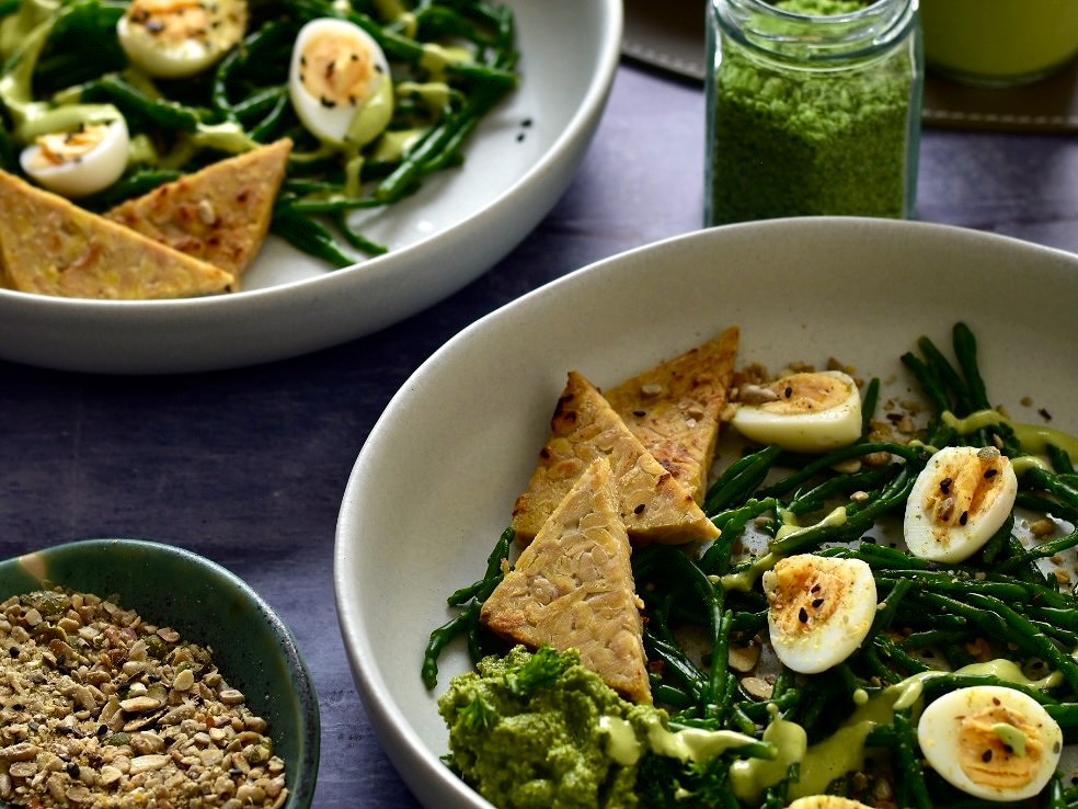 Quails Egg & Samphire